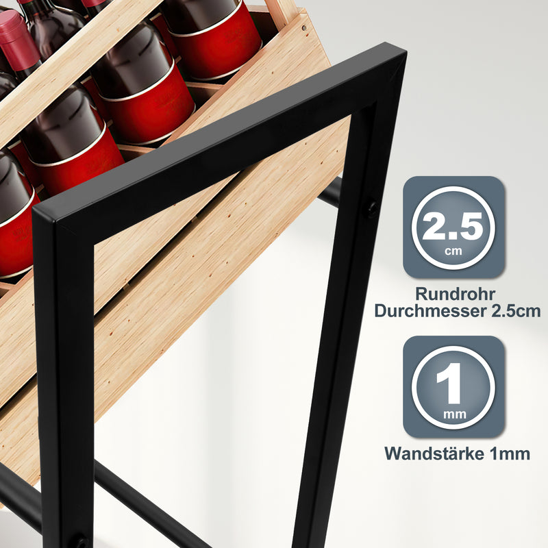 Sonnewelt beverage crate rack for 6 crates 140 * 71 * 30CM