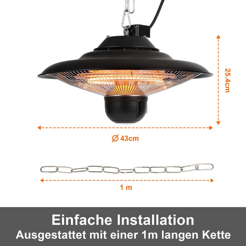 Sonnewelt Infrared Heater 2000W Ceiling Heater