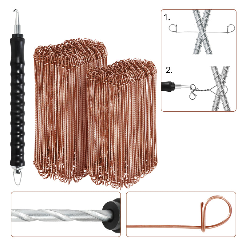 Sonnewelt Rödelwire Ø1.0 x 100 mm/140mm concrete binding wire 1000 pieces