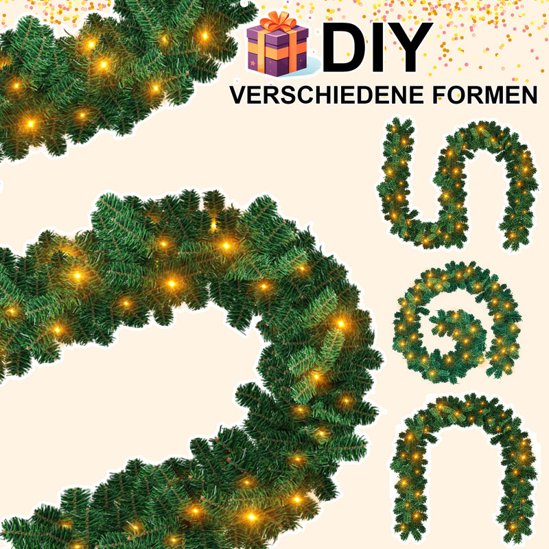 Sonnewelt Weihnachtsgirlande mit 100 LEDs 5m