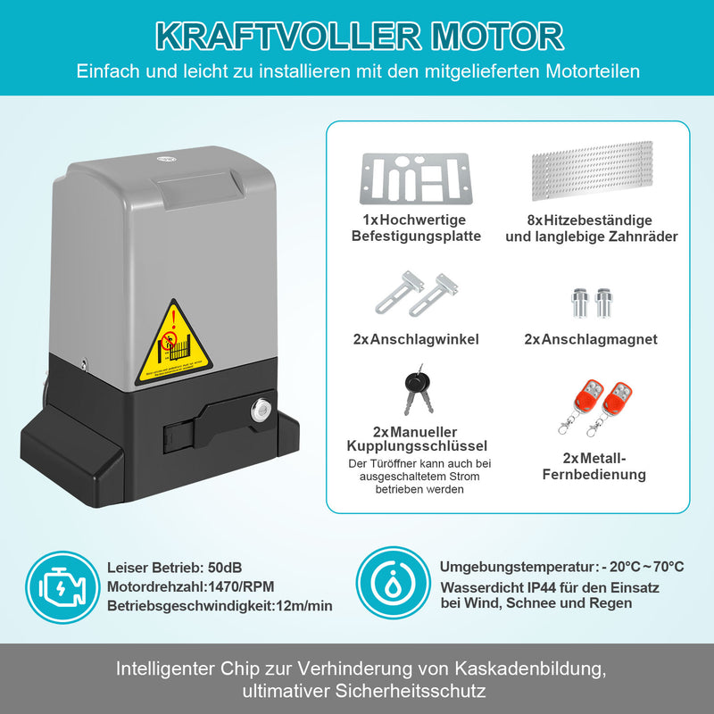 Sonnewelt sliding gate operator garage door operator with app control 370W/550W