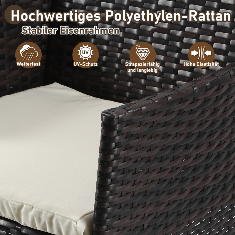 Sonnewelt polyrattan seating group garden furniture set