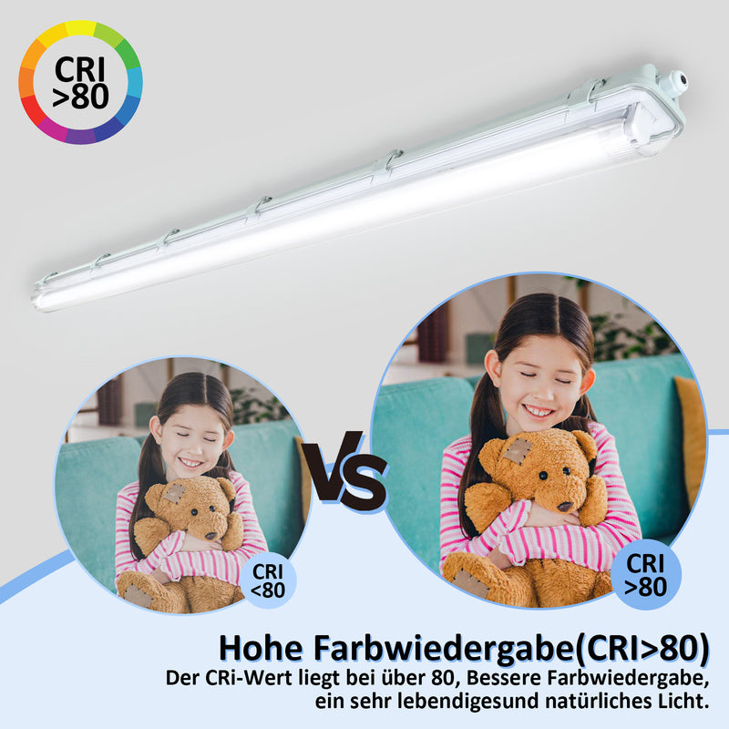 Sonnewelt LED damp-proof light 24W cold white 150cm T8