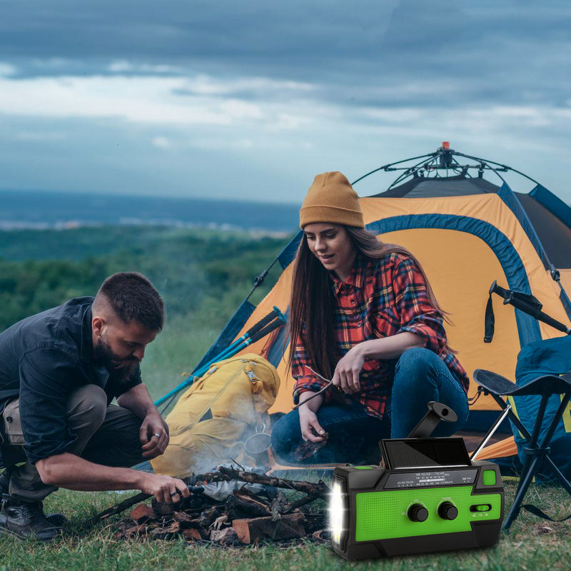 Sonnewelt Crank Radio Portable Solar Radio AM/FM Emergency Radio