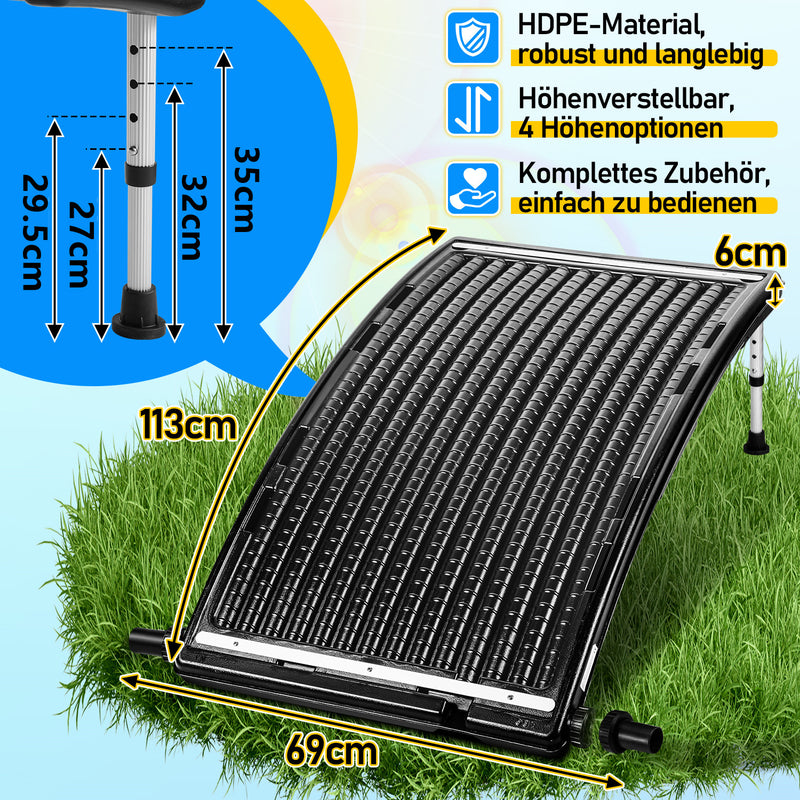 Sonnewelt Solar Poolheizung Sonnenkollektor(Upgrade Version)