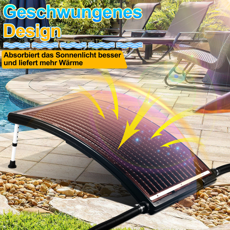 Sonnewelt Solar Poolheizung Sonnenkollektor(Upgrade Version)