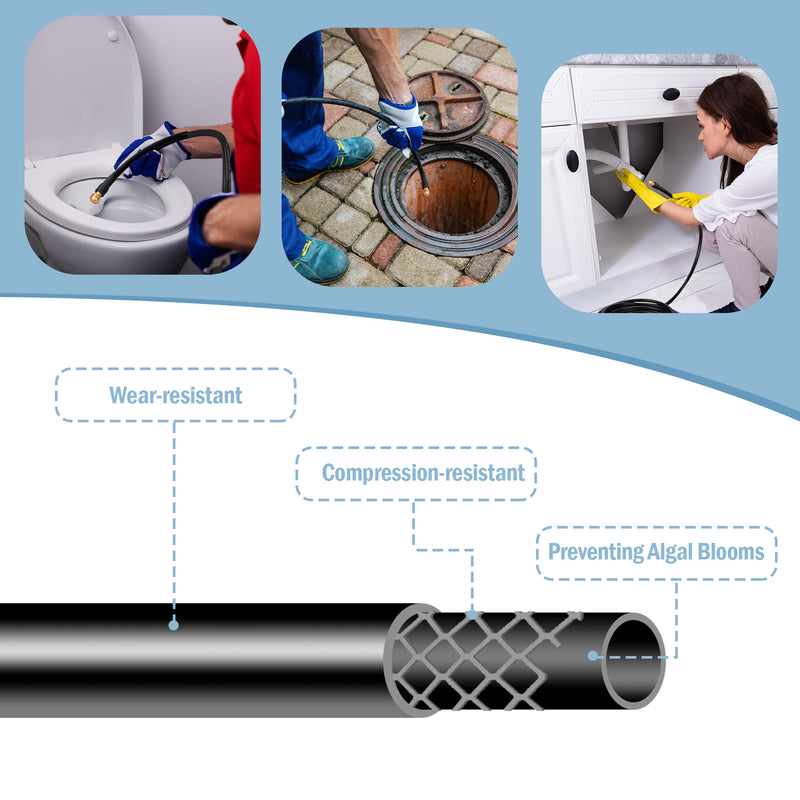 Sonnewelt pipe cleaning hose 10m-30m 180 bar