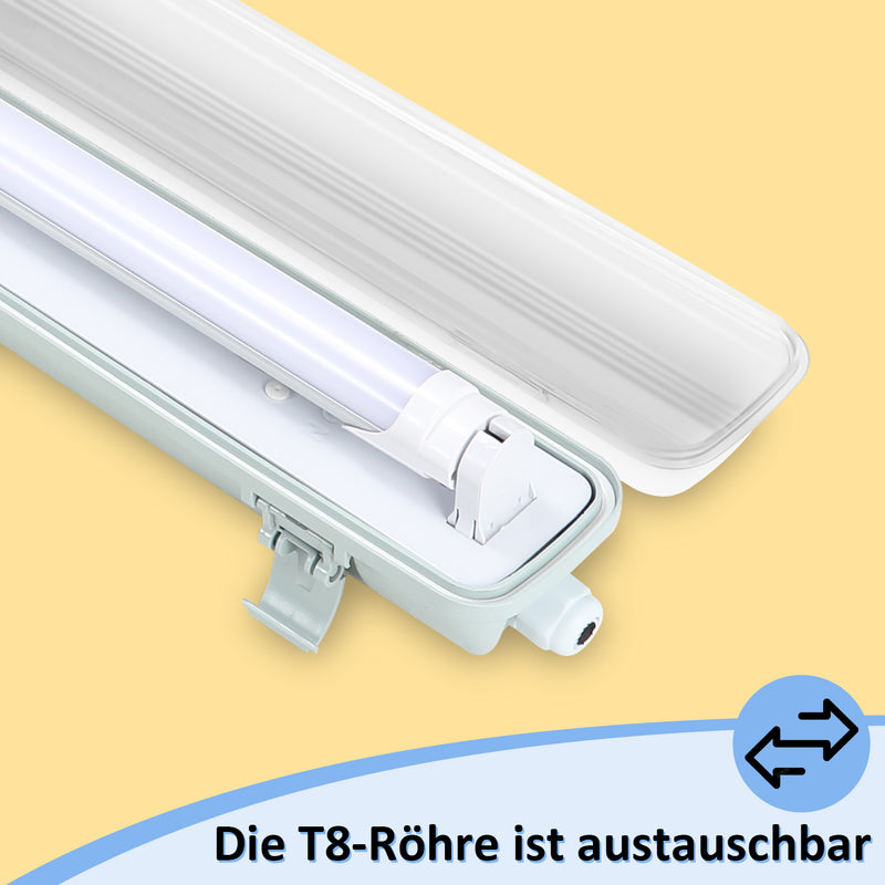 Sonnewelt LED damp-proof light 24W cold white 150cm T8