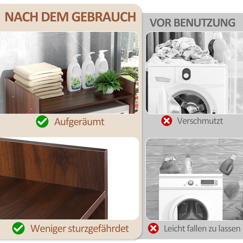 Sonnewelt Waschmaschinenschrank Trockner Schrank Regalablagen