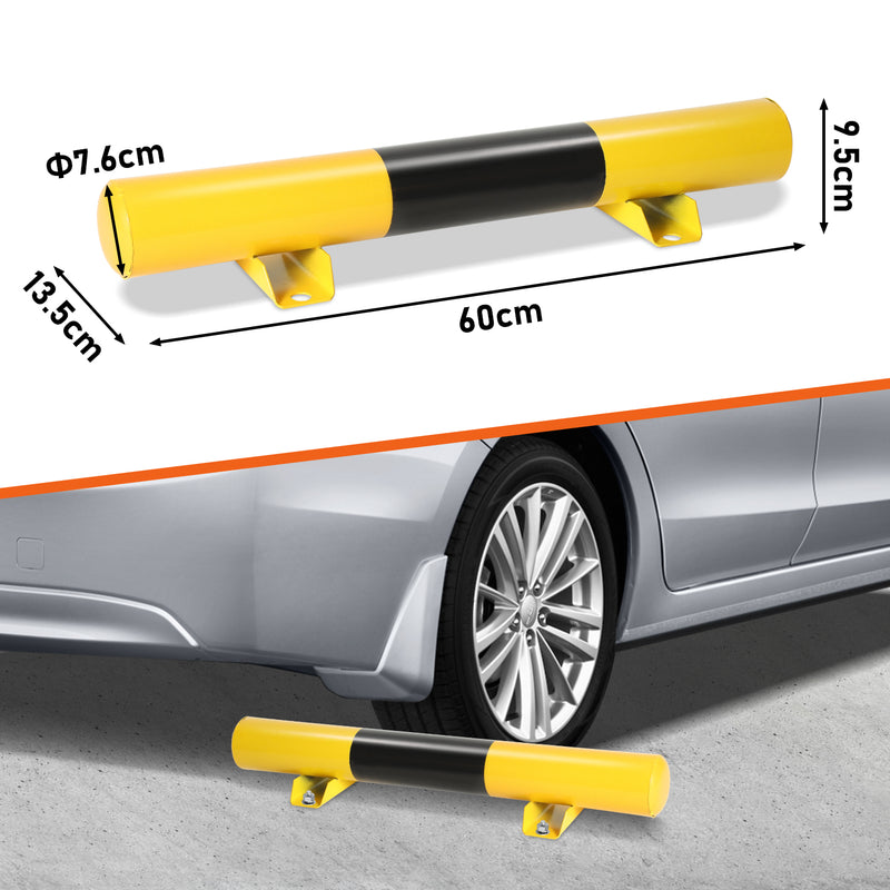 Sonnewelt 2X Radstopper aus Stahl Garagenstopper 60cm