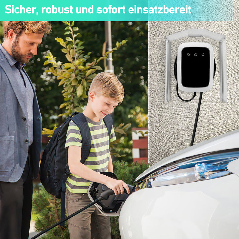 Sonnewelt Wallbox weather protection stainless steel protective roof for e-car charging station