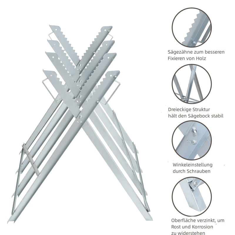 Sonnewelt Sägebock Metall verzinkt Max. Belastung 150 kg