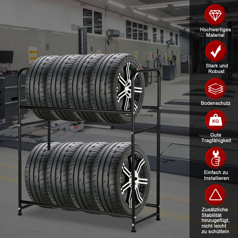 Sonnewelt tire rack tire rack for 8 tires