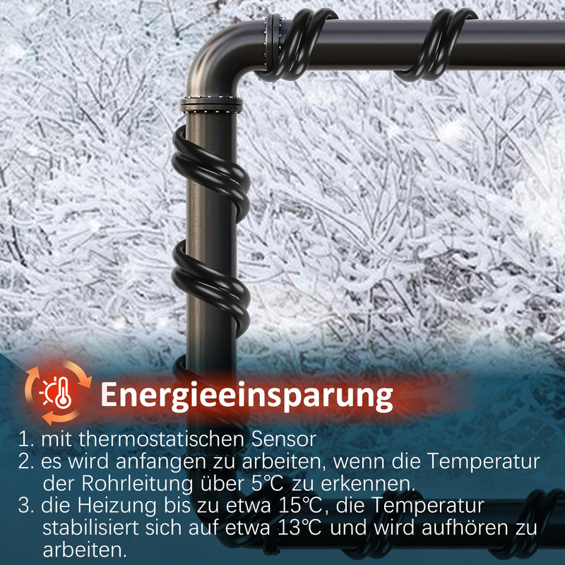 Sonnewelt Frostschutz Heizkabel mit thermostat