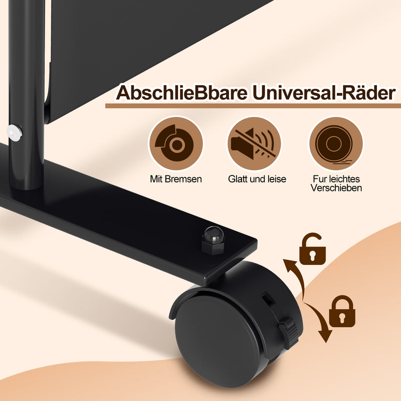 Sonnewelt Paravent Room Divider 1/3/4/5 Part Partition with Wheels