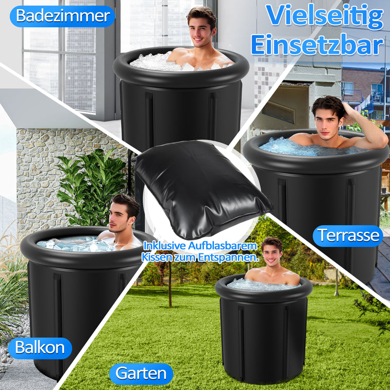 Sonnewelt Eisbad Eisbadeimer Faltbar Portable 80cm X 80cm