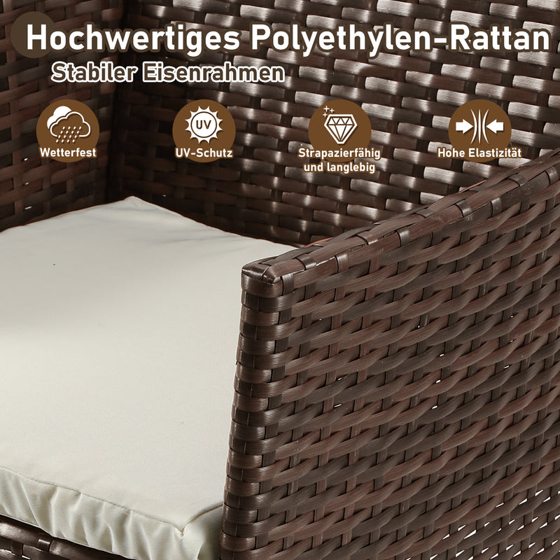 Sonnewelt polyrattan seating group garden furniture set