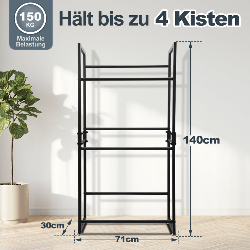 Sonnewelt beverage crate rack for 6 crates 140 * 71 * 30CM