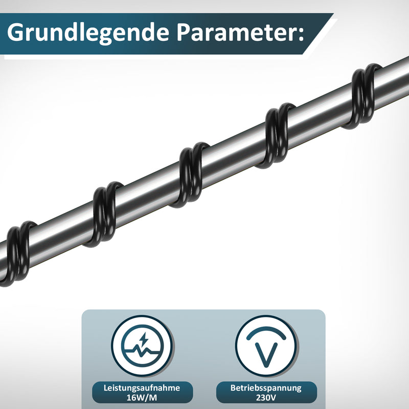 Sonnewelt Frostschutz Heizkabel mit thermostat