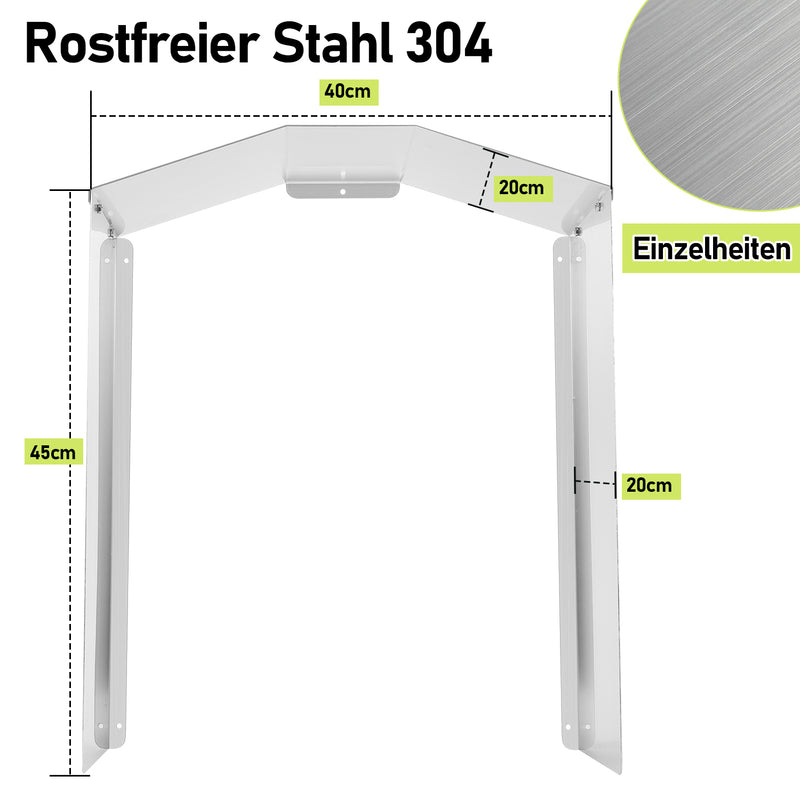 Sonnewelt Wallbox weather protection stainless steel protective roof for e-car charging station